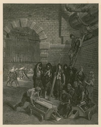 Usines à gaz de Lambeth, Londres - Gustave Dore